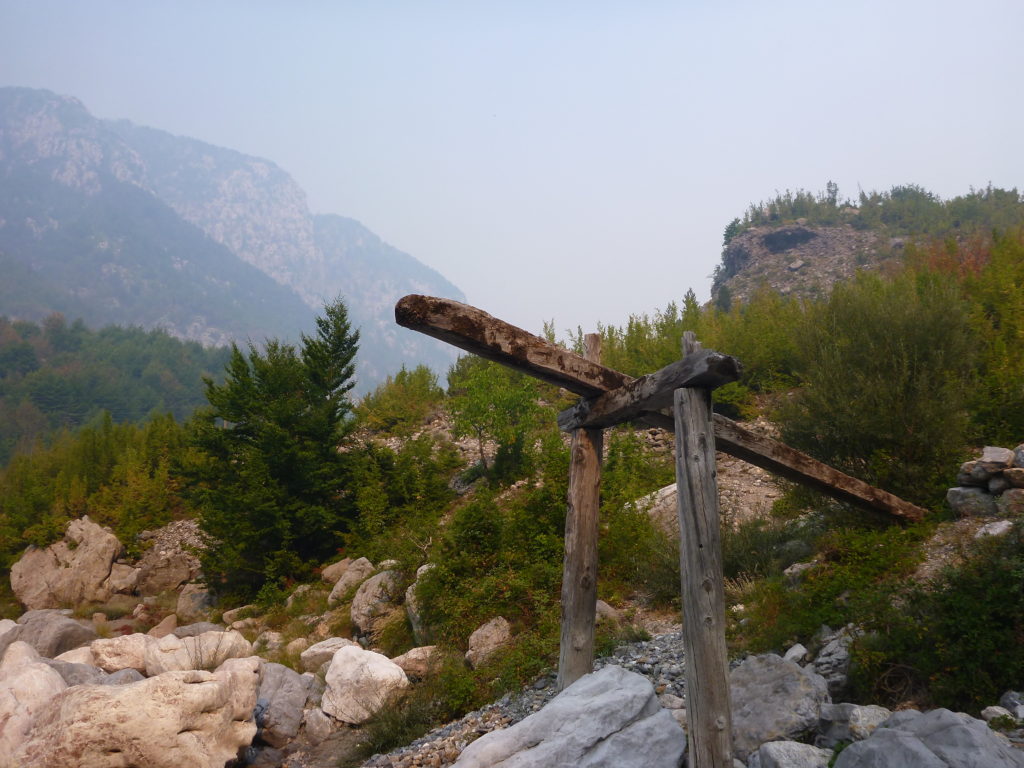 Holzkonstruktion bei Theth