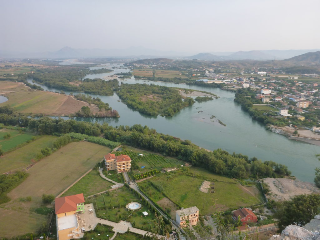 Der Ausblick von der Rozafa Burg