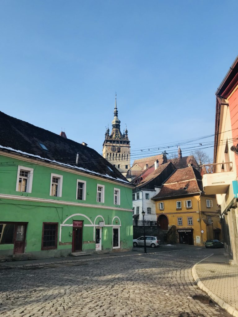 Die Innenstadt von Schäßburg