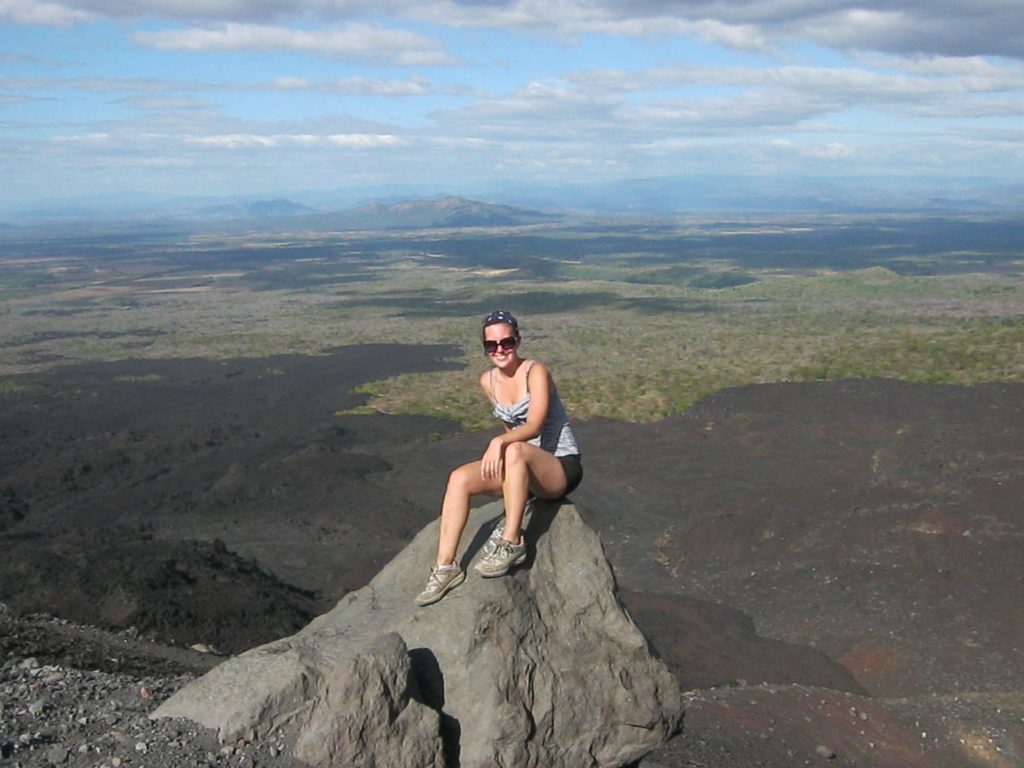 Mascha am Cerro Negro